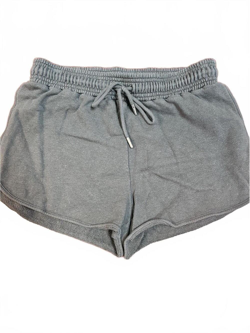 Ninety Percent Gray Organic Cotton Running Pull On Sweat Shorts Size XS